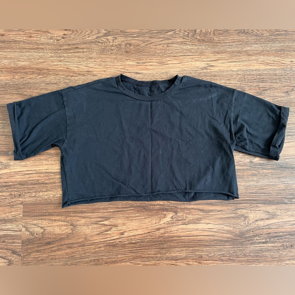 Black Crop top